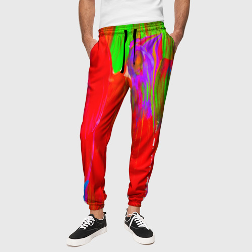 Мужские брюки 3D Абстракция, цвет 3D печать - фото 4