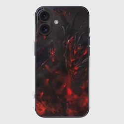 Чехол для iPhone 16 силиконовый с защитой камеры Dota 2
