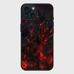 Чехол силиконовый для Apple iPhone 15 матовый Dota 2