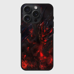 Чехол силиконовый для Apple iPhone 15 Pro матовый Dota 2