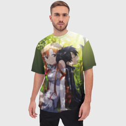 Мужская футболка oversize 3D Sword Art Online - фото 2