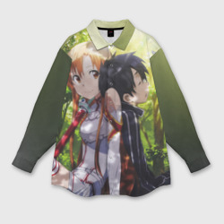 Женская рубашка oversize 3D Sword Art Online