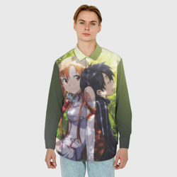 Мужская рубашка oversize 3D Sword Art Online - фото 2