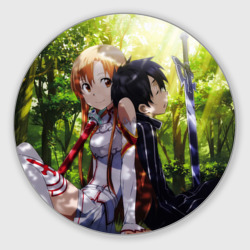 Круглый коврик для мышки Sword Art Online