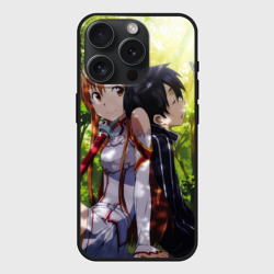 Чехол силиконовый для Apple iPhone 15 Pro матовый Sword Art Online