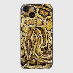 Чехол для iPhone 15 силиконовый с защитой камеры Змея