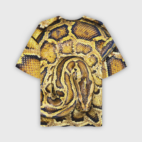 Мужская футболка oversize 3D Змея, цвет 3D печать - фото 2