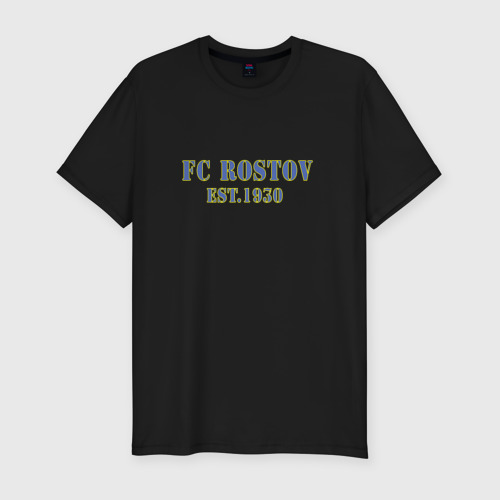 Мужская футболка хлопок Slim Fc Rostov, цвет черный