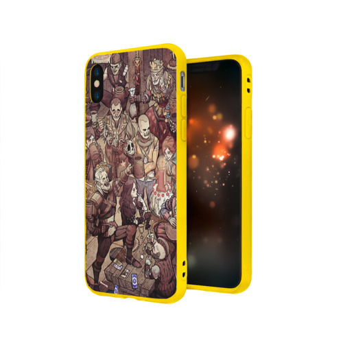 Чехол для Apple iPhone X силиконовый матовый Ведьмак и компания Фото 01 Чехол для Apple iPhone X силиконовый матовый Ведьмак и компания Фото 01