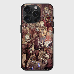 Чехол силиконовый для Apple iPhone 15 Pro матовый Ведьмак и компания