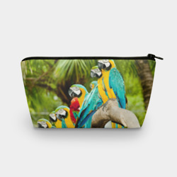 Косметичка 3D Попугаи на ветке
