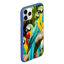 Чехол для iPhone 11 Pro Max матовый Попугаи на ветке - фото 2
