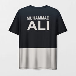 Футболка с принтом Muhammad Ali для мужчины, вид сзади №1. Цвет основы: белый