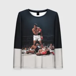 Женский лонгслив 3D Muhammad Ali