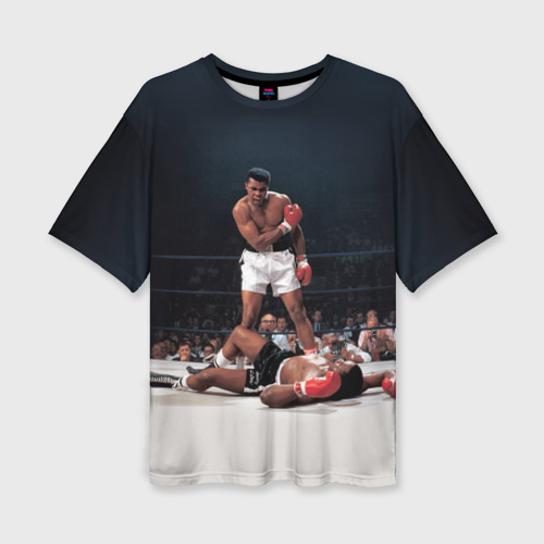 Женская футболка oversize 3D Muhammad Ali, цвет 3D печать