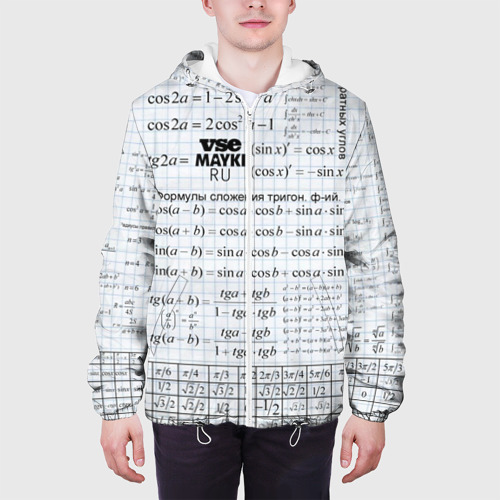Мужская куртка 3D Шпаргалки, цвет 3D печать - фото 4