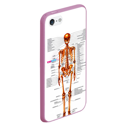 Чехол для iPhone 5/5S матовый Шпаргалки, цвет розовый - фото 3
