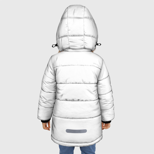 Зимняя куртка для девочек 3D Шпаргалки, цвет черный - фото 4