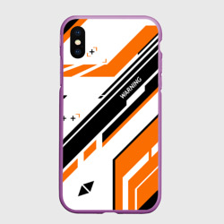 Чехол для iPhone XS Max матовый Cs:go - Asiimov P90 Style