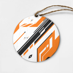 Деревянная игрушка круг Cs:go - Asiimov P90 Style