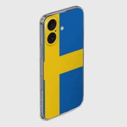 Чехол для iPhone 16 силиконовый с защитой камеры Швеция - фото 2