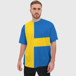 Мужская футболка oversize 3D Швеция - фото 2