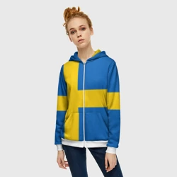 Женская толстовка 3D на молнии Швеция - фото 2