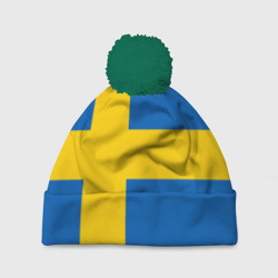 Шапка 3D c помпоном Швеция