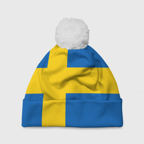 Шапка 3D c помпоном Швеция