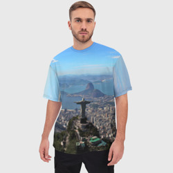 Мужская футболка oversize 3D Рио-де-Жанейро - фото 2