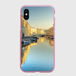Чехол для iPhone XS Max матовый Питер