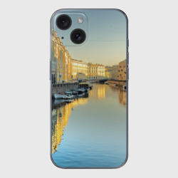 Чехол для iPhone 15 силиконовый с защитой камеры Питер