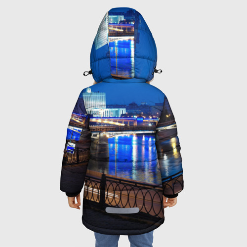 Зимняя куртка для девочек 3D Москва, цвет светло-серый - фото 4