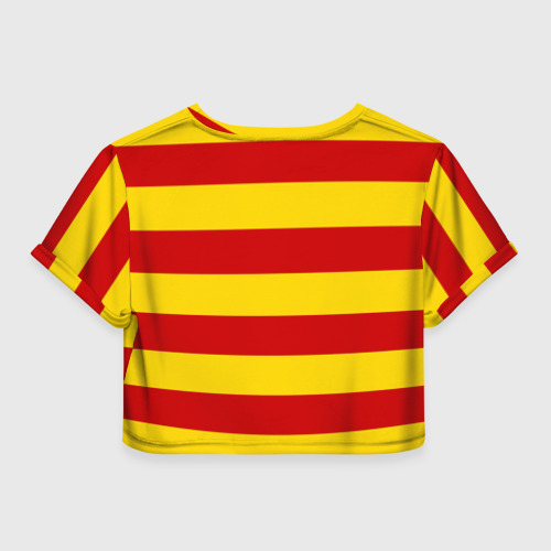 Женская футболка Crop-top 3D Барселона (каталония), цвет 3D печать - фото 2