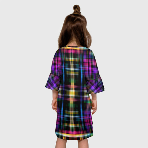 Детское платье 3D Оптические линии, цвет 3D печать - фото 5