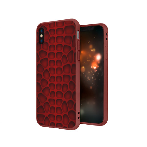 Чехол для Apple iPhone X силиконовый матовый Шкура дракона Фото 01 Чехол для Apple iPhone X силиконовый матовый Шкура дракона Фото 01