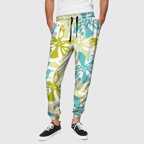Мужские брюки 3D Гавайская, цвет 3D печать - фото 4