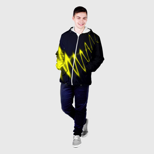 Мужская куртка 3D Молния, цвет 3D печать - фото 3