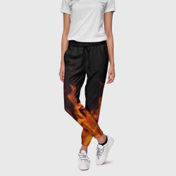 Женские брюки 3D Огонь с искрами - фото 2