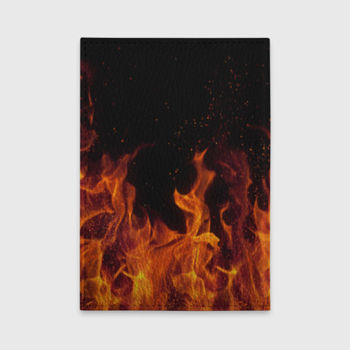 Обложка для автодокументов Огонь с искрами, цвет черный - фото 2