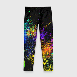 Детские леггинсы 3D Брызги красок