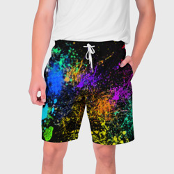 Мужские шорты 3D Брызги красок