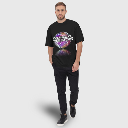 Мужская футболка oversize 3D Trancemission, цвет 3D печать - фото 5