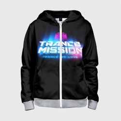 Детская толстовка 3D на молнии Trancemission 2