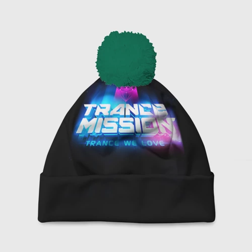Шапка 3D c помпоном Trancemission 2