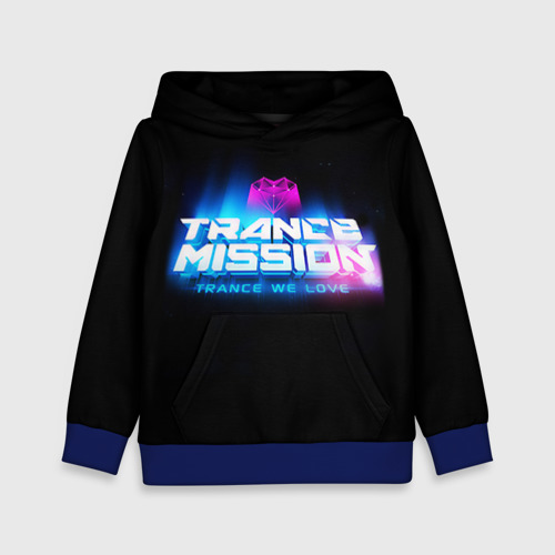 Детская толстовка 3D Trancemission 2, цвет синий