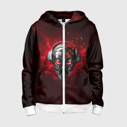 Детская толстовка 3D на молнии Пиратская станция 2