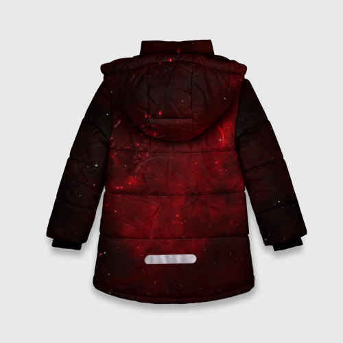 Зимняя куртка для девочек 3D Пиратская станция 2, цвет светло-серый - фото 2