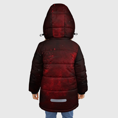 Зимняя куртка для девочек 3D Пиратская станция 2, цвет светло-серый - фото 4