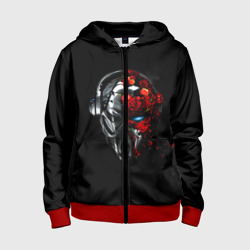 Детская толстовка 3D на молнии Пиратская станция 3